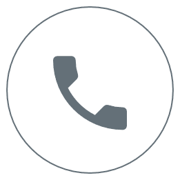 Phone icon in a circle illustration