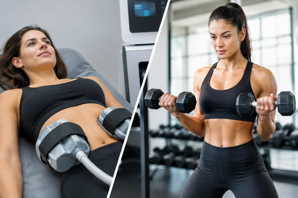 EmSculpt vs Gym Results Comparison: What Changes?